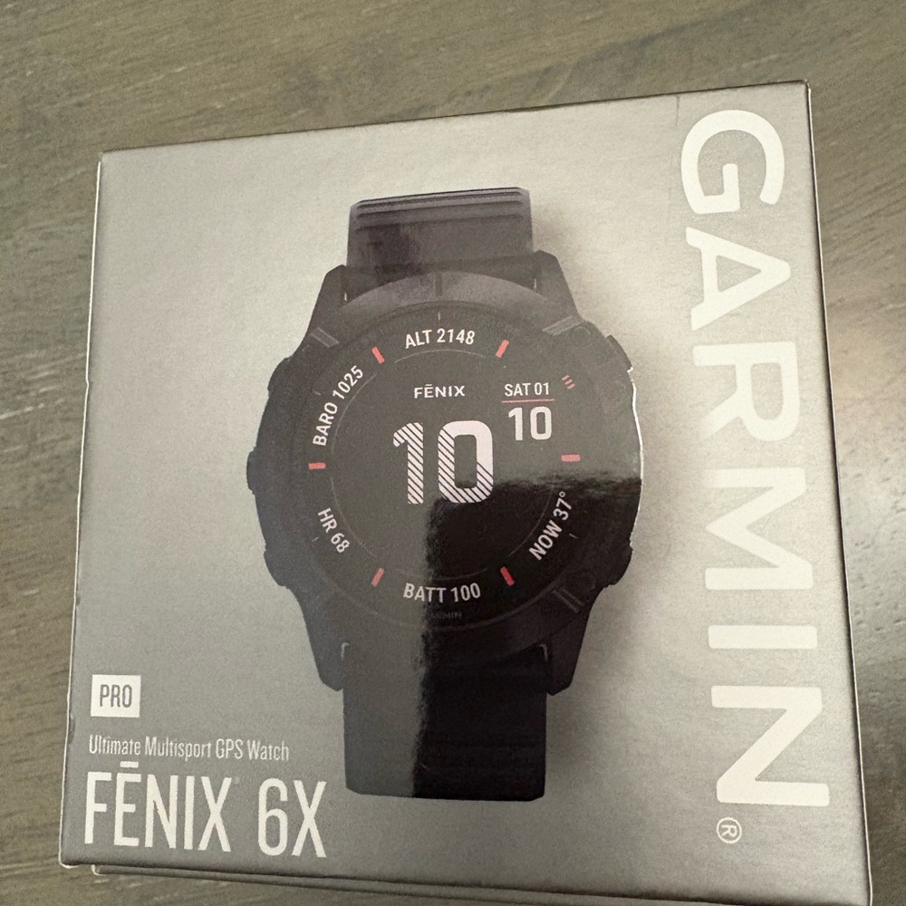 Garmin Fenix 6x Pro Black Smartwatch with Silicone Band - Picture 7 of 8